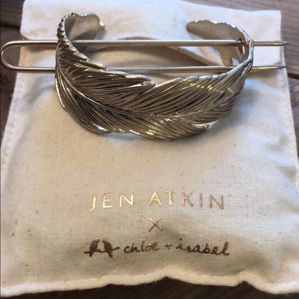 Jen Atkin  x Chloe + Isabel feather bun cuff